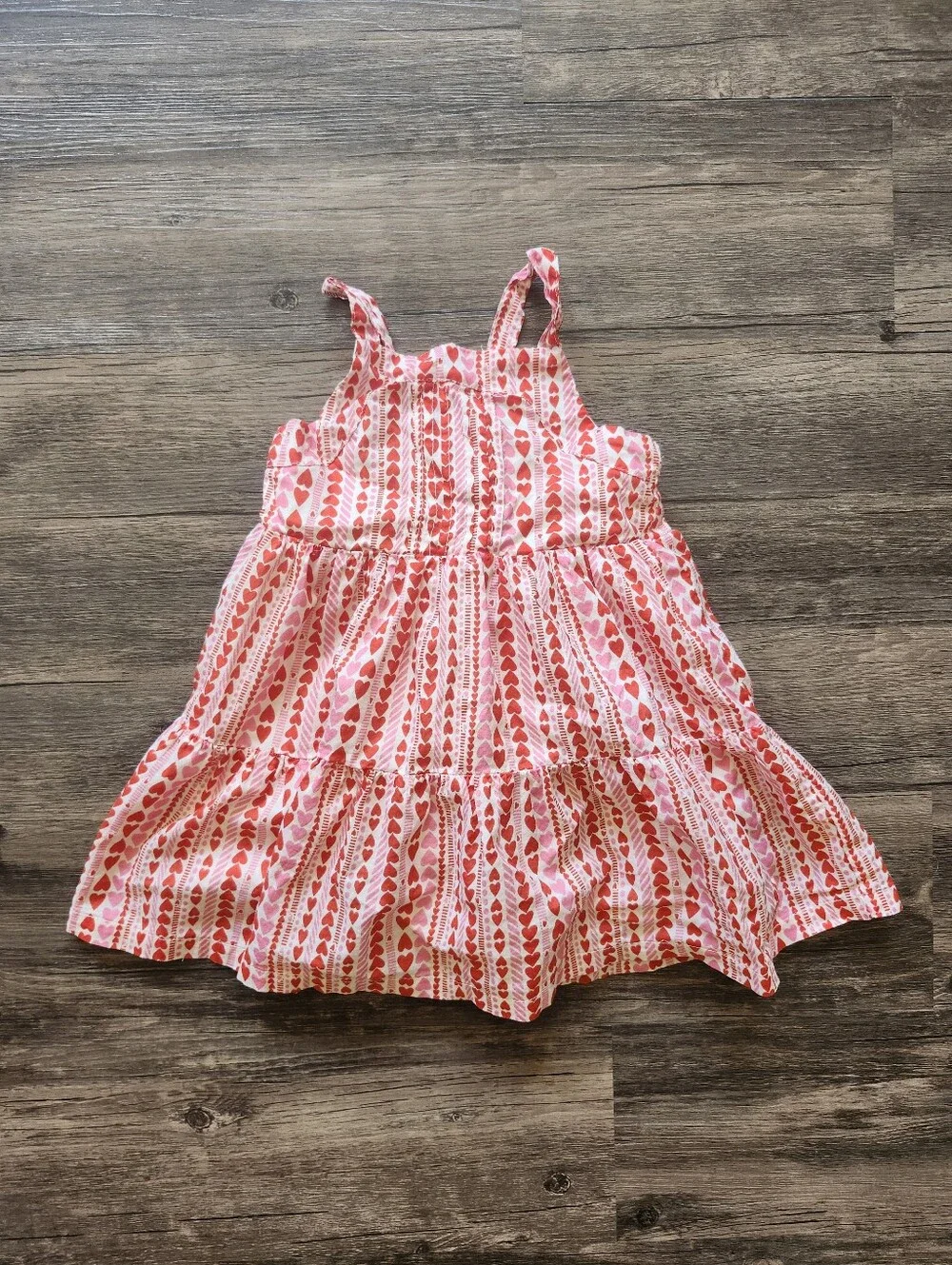 Cat & Jack Red and Pink Heart Valentine's Day Print Sundress